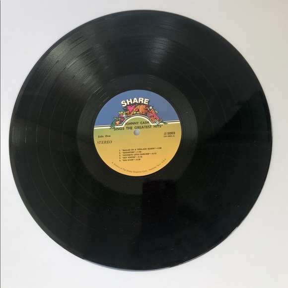 johnny cash Vintage Album Greatest Hits Vinyl - Picture 4 of 8